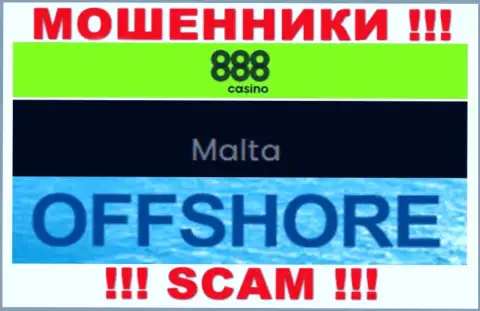 С конторой 888Casino Com связываться КРАЙНЕ ОПАСНО - скрываются в офшоре на территории - Malta