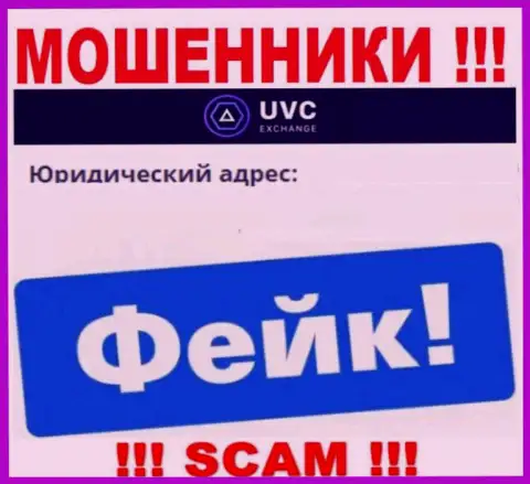 Данные на веб-сервисе UVC Exchange о юрисдикции компании - это обман, не давайте себя развести