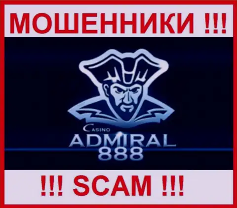 Логотип МОШЕННИКА Адмирал888 Ком