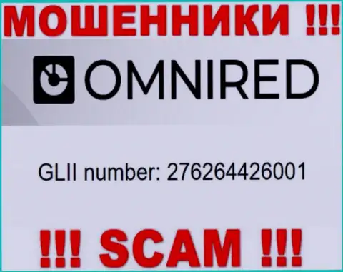 Рег. номер Omnired Org, который взят с их официального информационного сервиса - 276264426001