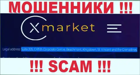 Прячутся обманщики XMarket Vc в оффшорной зоне  - St. Vincent and the Grenadines, будьте очень бдительны !!!