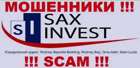 Финансовые вложения из SaxInvest Net вернуть назад не выйдет, т.к. расположены они в офшоре - Rodney Bayside Building, Rodney Bay, Gros-Islet, Saint Lucia