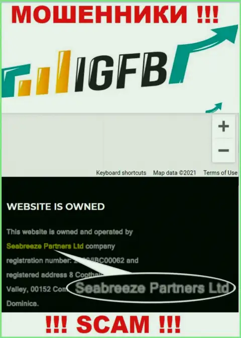 Seabreeze Partners Ltd, которое владеет компанией IGFB