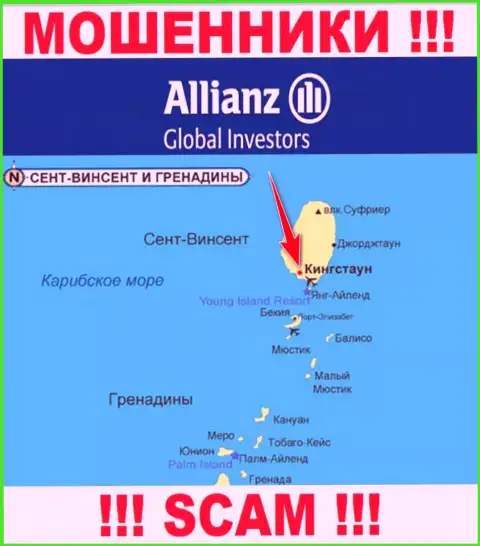 Allianz Global Investors беспрепятственно лишают средств, потому что находятся на территории - Кингстаун, Сент-Винсент и Гренадины