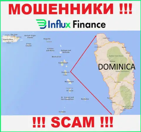 Контора InFluxFinance Pro - это интернет-жулики, находятся на территории Содружество Доминики, а это оффшорная зона