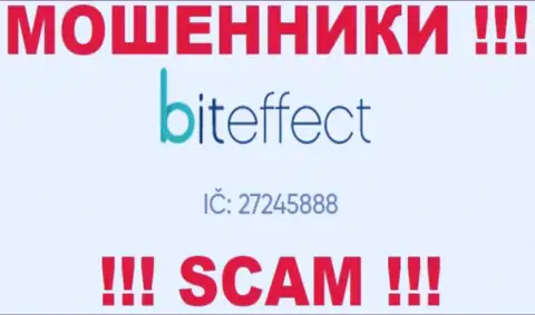 Регистрационный номер очередной неправомерно действующей организации BitEffect Net - 27245888
