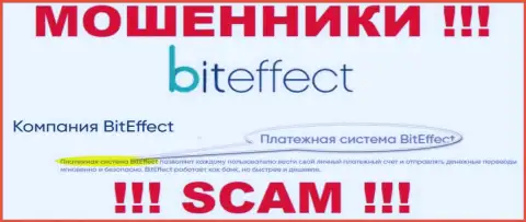 Будьте очень внимательны, направление деятельности BitEffect, Платёжная система - это кидалово !