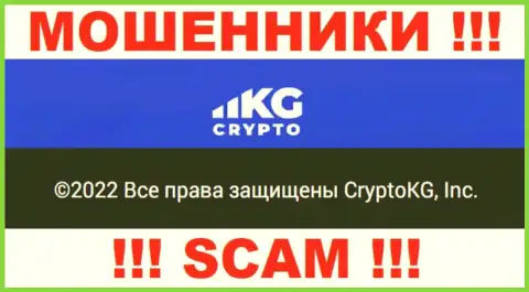 CryptoKG - юридическое лицо internet-мошенников организация КриптоКГ, Инк