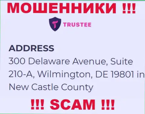 Контора Трасти Валлет находится в офшорной зоне по адресу - 300 Delaware Avenue, Suite 210-A, Wilmington, DE 19801 in New Castle County, USA - явно internet мошенники !!!
