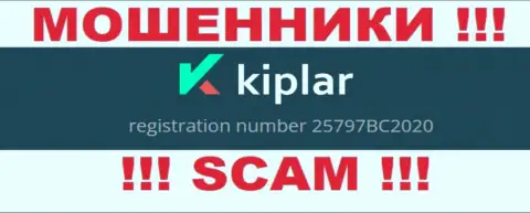 Регистрационный номер организации Киплар Ком, в которую накопления рекомендуем не отправлять: 25797BC2020