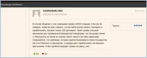 Ряд хороших достоверных отзывов о FOREX организации Киексо опубликованных на веб-ресурсе otzyvdengi com