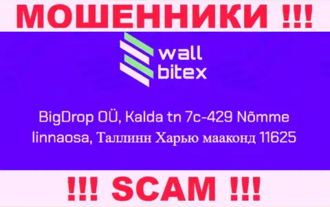 Wall Bitex, по тому адресу регистрации, что они разместили на своем сайте, не отыщите, он ложный