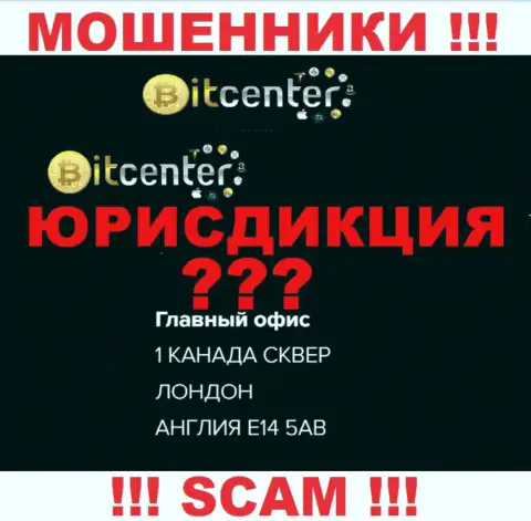 Не доверяйте BitCenter Co Uk - они размещают ложную информацию относительно юрисдикции