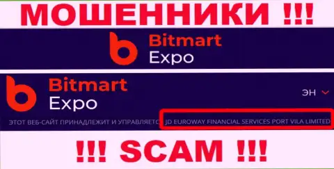 Данные об юридическом лице интернет мошенников BitmartExpo Com
