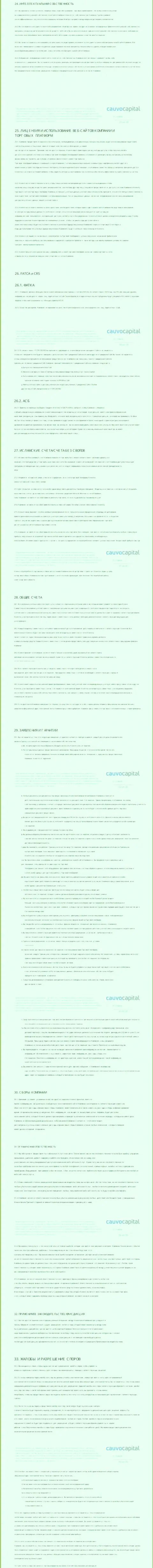Часть 4 соглашения организации CauvoCapital
