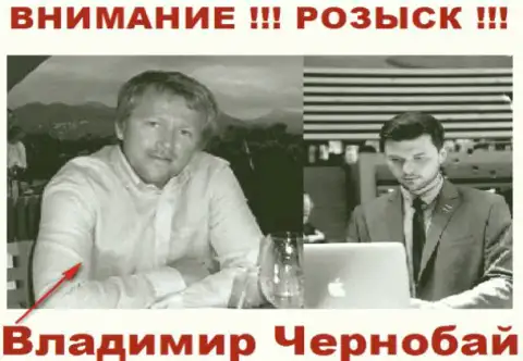 Чернобай В. (слева) и актер (справа), который играет роль владельца жульнической FOREX организации ТелеТрейд и ФорексОптимум Ком